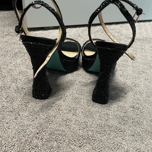 Betsey Johnson Beth Platform Sparkle Heels/Sandals - Picture 3 of 4